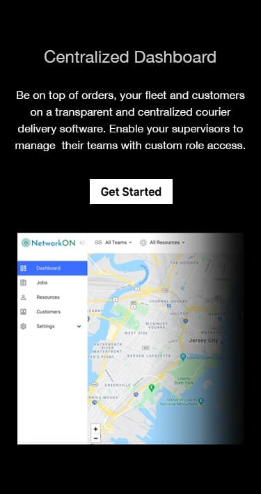 Courier Service Tracking Software - Track couriers in real time with a centralized dashboard that features route optimization and geofencing
