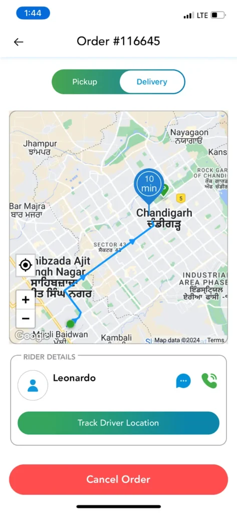 track driver location in NetworkOn Mobile Dashboard